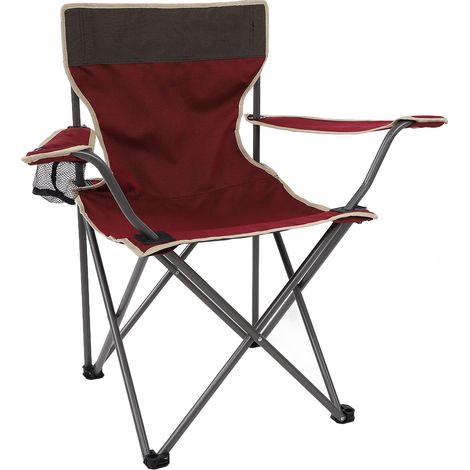 Chaise pliante d'extérieur en tissu Oxford, portable et avec sac de rangement, idéale pour la randonnée, le camping et les pique-niques. Parfaite pour la randonnée, le camping et les pique-niques. (1/5)