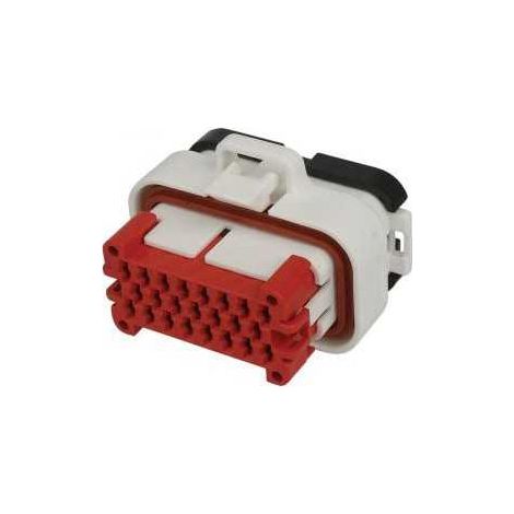 Connettore AmpSeal maschio porta femmina 23 vie bianco