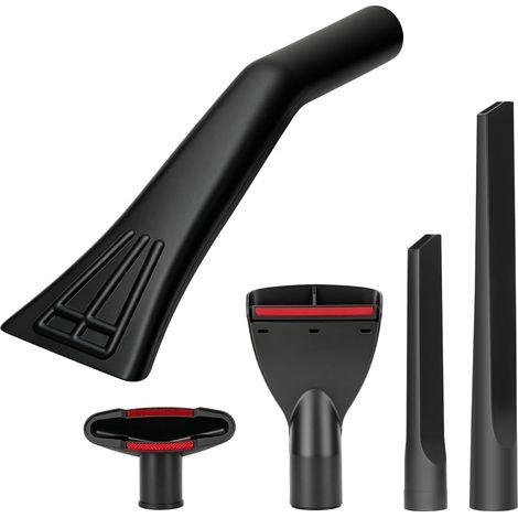 Kit d'accessoires universels pour aspirateur Ø 32-35 mm, 5 pièces avec buse d'ameublement, suceur plat et buse de voiture, embouts d'aspirateur compatibles avec 32-35 mm (1/5)