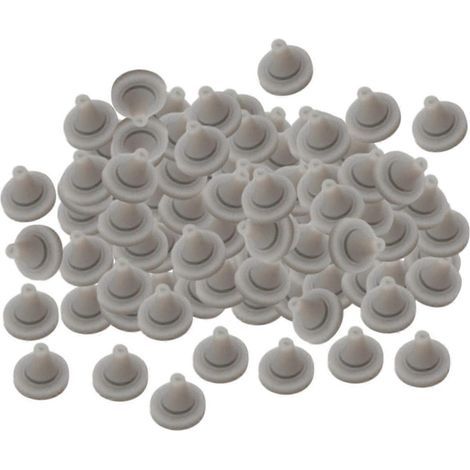 Packung mit 100 Silikon-Duschdüsen, Ersatzdüsen, Universalausführung, geeignet für die meisten Duschköpfe, erhältlich in den Größen 4 mm/5 mm. (1/5)