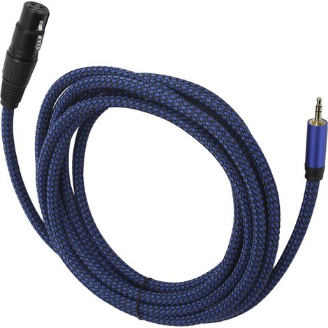 Câble de signal symétrique JORINDO XLR femelle vers jack 3,5 mm, câble de connexion microphone XLR vers jack 3,5 mm, cordon JD6036-4 m (1/5)