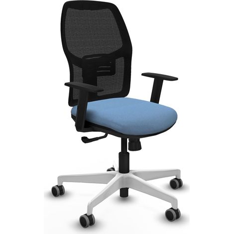 Chaise de bureau piqueras y crespo Alfera noir accoudoirs ajustables (1/2)