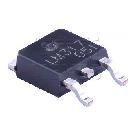 Changdian/Changjing LM317 TO-252-2 40V 1,5A Dreipoliger positiver Spannungsregler (5 Stück)