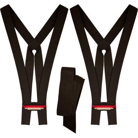 ShoulderDolly - Ready Lifter Sangle de levage de Camion max 270kg - 2 sangles + 1 Bande transporteuse, Noir (1/5)