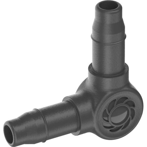 GARDENA Jonctions en L pour tuyaux à goutteurs incorporés 4,6 mm - Boîte de 5 pièces (1/5)