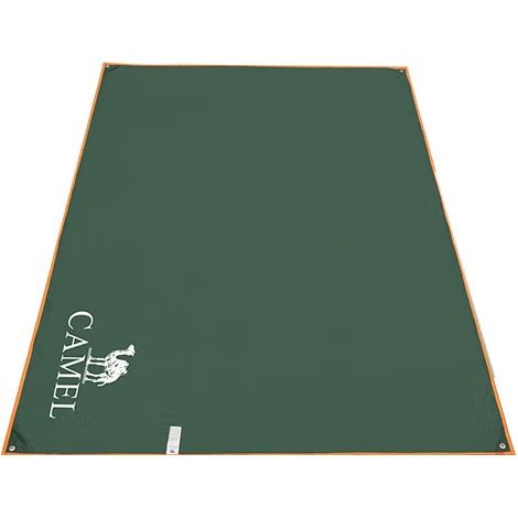 Zeltplane Camping Bodenplane, Tarp für Hängematte, Leichte Regendichte Matte, Zeltteppich Vorzeltteppich Vorzeltboden, mit Tragetasche, für Camping Wanderpicknick (Armeegrün, 2.1x1.5m)