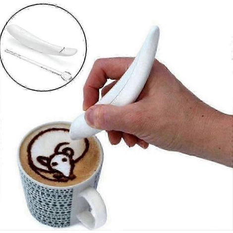 Stylo électrique pour latte art, compatible avec les décorations de café, de gâteaux et d'épices