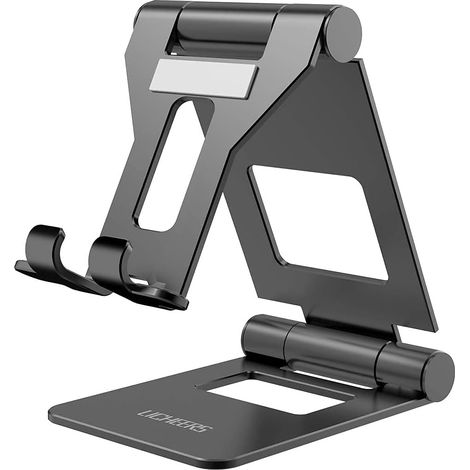 Support Tablette Réglable - Alliage Aluminium - Compatible 4 À 13 Pouces - Usage Bureau Maison Cuisine - 1 Pièce (1/5)