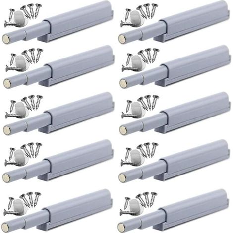 Appuyez pour ouvrir magnétique loquets Fermetures magnétiques push-open ouvre et ferme la porte avec une simple pression (10 pièces) (1/4)