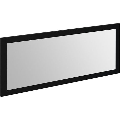 Miroir TREOS avec cadre 110x50cm, noir mat (1/4)