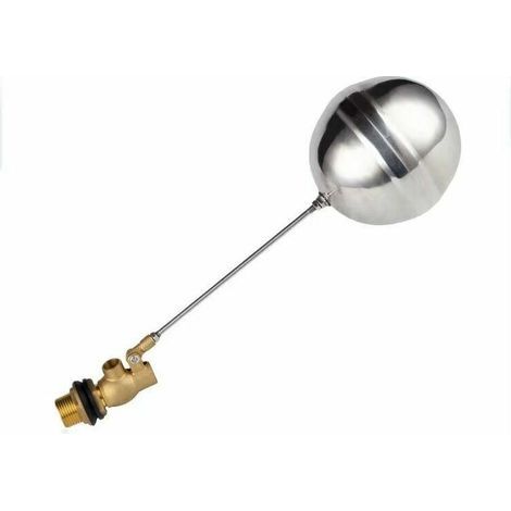 Régulateur de niveau de piscine-Capteur d'eau en laiton de robinet à flotteur d'eau en laiton de robinet à flotteur DN15 G1/2 pour robinet automatique de niveau d'eau de piscine (1/5)