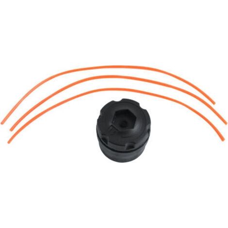 Accessoires de Tondeuse à Gazon Tête de Coupe Facile en Noir - (1/5)