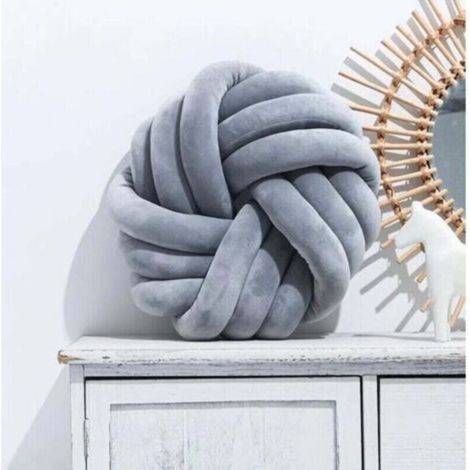 Coussin Nœud - 35 x 35 cm - Pour Canapé Lit Chambre Enfant - Décoratif Sensoriel - 1 Pièce (1/4)
