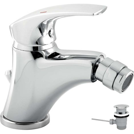 Novaservis Metalia 57 - Miscelatore da bidet, con sistema di scarico, cromo 57011,0