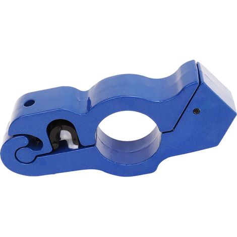 Poignée d'accélérateur antivol aluminium pour guidon moto, verrou de sécurité avec 2 clés, bleu (1/5)