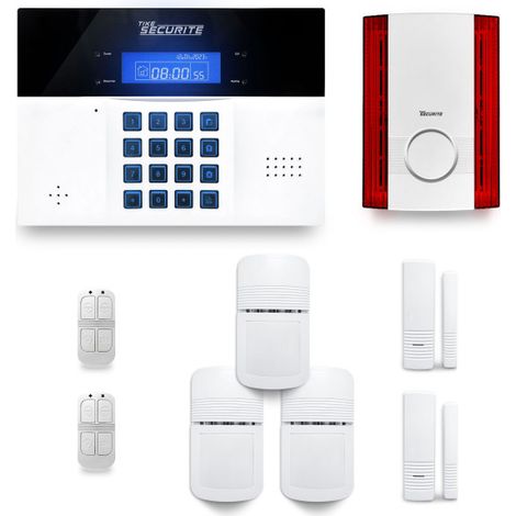 Alarme maison sans fil DNBi27 – 32 zones sans fil – Sirène extérieure OS334R – Compatible Box ADSL/fibre – Installation simple et rapide – Tike Sécurité (1/5)