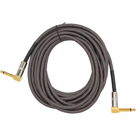 Câble Guitare Électrique 6M 6.35MM - Cordon Instrument Ampli 1/4" Jack Mâle - JD6215