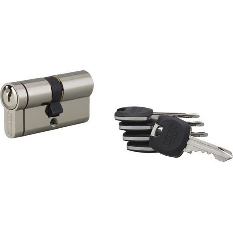 Cilindro doble, Seguridad Hg5+, 5 pestillos Protege Lnickele 4040 5cl Es+tarjeta