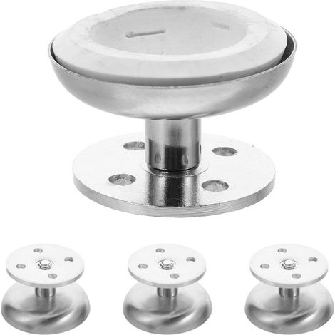 Set mit 4 verstellbaren Möbelfüßen aus gebürstetem Edelstahl, 35 mm Höhe, stabile Stützen für Sofas, Couchtische, Schränke, Bettbeine und Beistelltische (1/4)