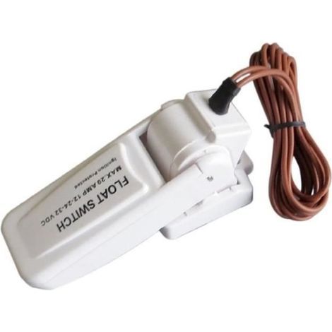 Interrupteur flotteur pour pompe submersible type vide cale 12-36V (1/2)