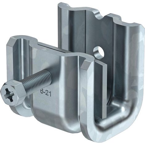 OBO Bettermann Abrazadera de viga de servicio pesado 6-21mm Acero galvanizado en caliente, 1486232