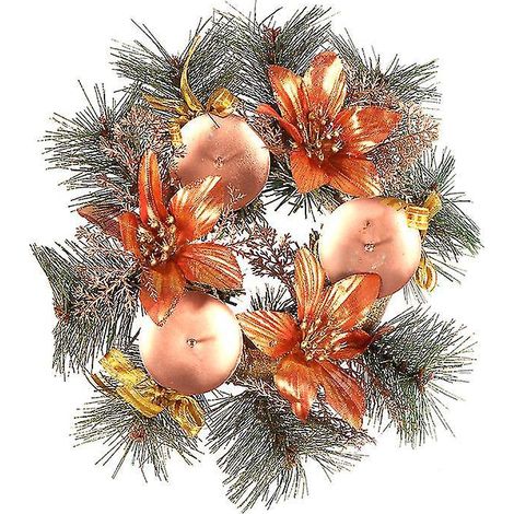 1 Stück Weihnachtskerzen-Dekoration