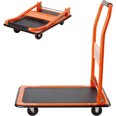 Carrello Portapacchi Pieghevole Portatutto 4 Ruote a Pianale Portata 80Kg Black & Decker (1/4)