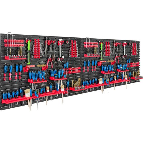 Pannello portautensili 230x78 cm, scaffale per officina/garage (1/5)