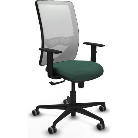 Chaise de bureau piqueras y crespo Zulema blanc support lombaire ajustable (1/2)