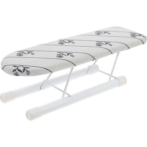 Mini-Klappbügelbrett, Tischbügelbrett für den Heimgebrauch – 35,50 x 10,00 x 10,00 cm – Silber (1/4)