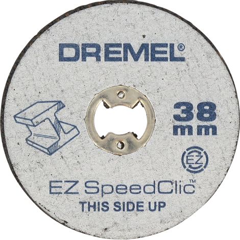 Disques à tronçonner pour métaux Dremel SC456B SpeedClic, jeu d'accessoires avec 12 disques à tronçonner pour couper des tuyaux métalliques, de l'acier trempé, du cuivre, des panneaux de cloison sèche