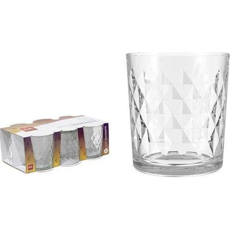 36 cls cok vaso whisky diamante similar vaso diamond - caja 6 unidades
