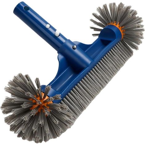 Poolbürstenkopf mit abgerundeten Enden, 33 cm (13 Zoll) Poolbürste zur Wandreinigung, mit blauem EZ Clip (1/5)