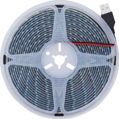 Bande LED 5 m étanche 15 W 5 V USB flexible pour décoration intérieure de centres commerciaux, lumière blanche pure (1/5)