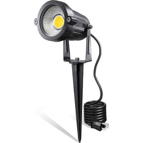 5W LED-Gartenbeleuchtung – 240V AC – Warmweiß (3000K) – IP65 Wasserdicht – Mit Erdspieß und 1,5m Kabel (1 Stück) (1/5)