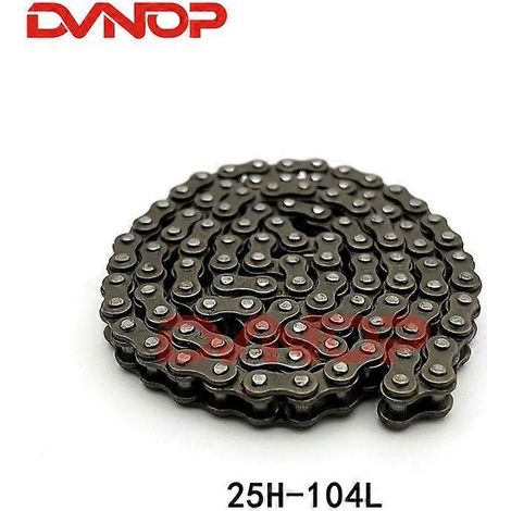 Pièces de moteur de moto Chaîne de distribution à rouleaux pour YAMAHA XT225 TW200 TW 200 XT 225 Chaîne de distribution à rouleaux Arbre à cames 25H 104L (1/4)