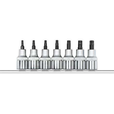 Gedore red R62458107 Schraubendreher-Einsätze 1/2" TX, auf Steckleiste, 7-teilig (1/3)