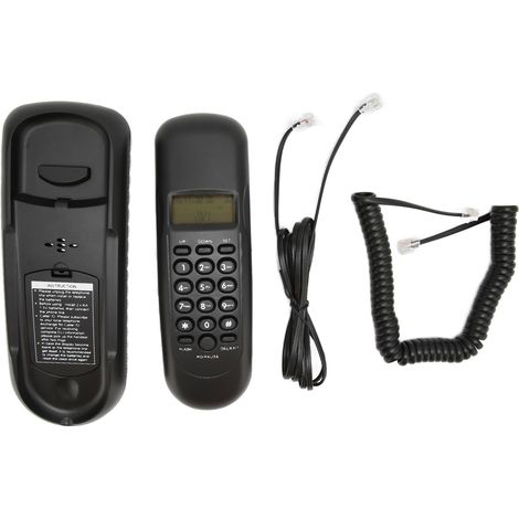 Téléphone numérique portable mural VTC-50 pour le bureau et la maison, avec identification de l'appelant (1/5)