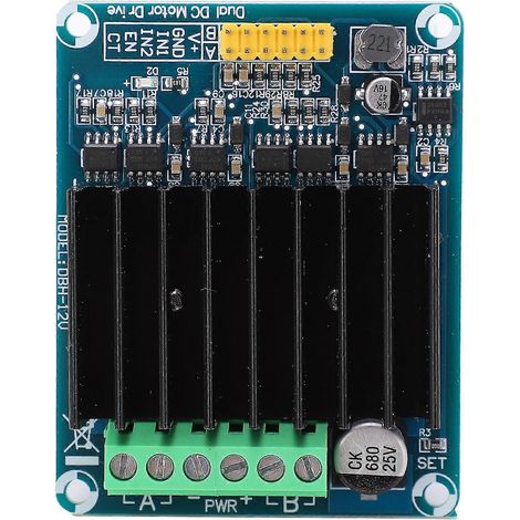 Contrôleur de variateur de vitesse en pont en H DHB1A 30A CC 5V/12V - Module de commande de moteur double canal durable (1/5)