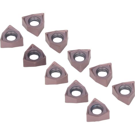 10 plaquettes de tournage en carbure, lame indexable pour fraisage du bois, porte-outil pour tour CNC (1/5)