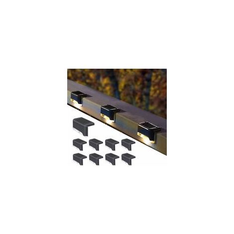 Éclairage extérieur solaire professionnel sans fil (8 pièces) Noir (1/4)