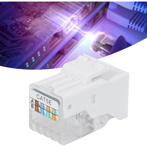 modules RJ45 CAT5E, prises de connexion réseau informatique sans outil (1/5)