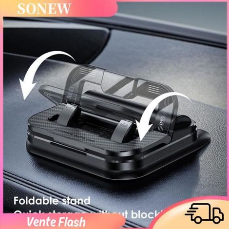 Sonew Support de téléphone pour tableau de bord Support de téléphone portable pour tableau de bord, avec sport outillage Noir (1/5)