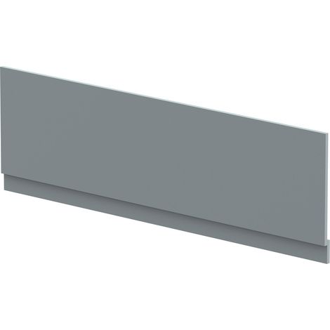 1800mm Chartley Straight Front Bath Panel & Plinth - Matt Coastal Grey