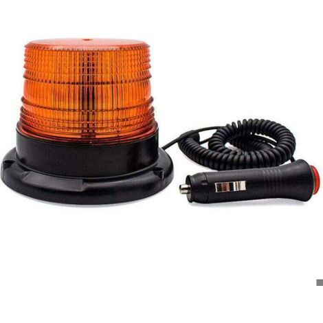 Balise D Avertissement LED - 12 V - Lumière Stroboscopique - Sans Fil Rechargeable - Visibilité 200 M - 360 Degrés - 1 Pièce (1/3)