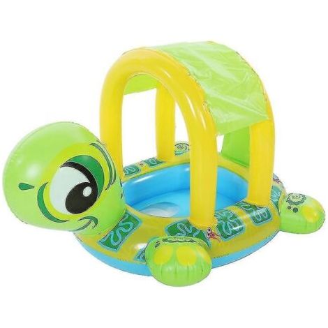 Tapis de natation gonflables pour bébés, animaux à chevaucher en forme de dessins animés, jouets et accessoires sécuritaires (1/4)