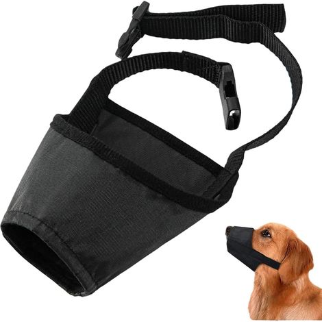 Nylon-Maulkorb für Hunde, verstellbar, zur Kontrolle von Bellen und Beißen (Rückenumfang ca. 27 cm). (1/5)