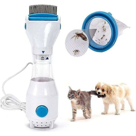 Peigne à poux électrique – Éliminateur automatique hypoallergénique – Pour chiens, chats et humains – Traitement efficace contre les poux (1/3)