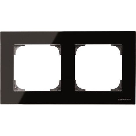Cadre 2 éléments VERRE NOIR NIESSEN SKY 8572 CN