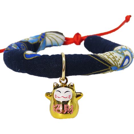 Collier Pour Chien Et Chat - Motif Imprimé Avec Nœud Papillon Détachable Et Grelot - Taille M (1/2)